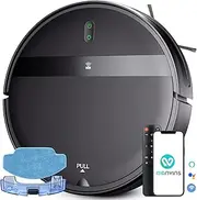 MANVINS Robot Vacuum and Mop Combo, App/Alexa with WiFi/Bluetooth, Self-Charging Mopping Robot Vacuum Cleaner, Set Schedule, Max Strong Suction Ideal for Pet Hair/Carpet/Hard Floor