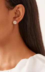 [Suzanne Kalan] 18K Gold Diamond Earrings