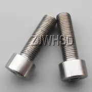 2pcs M9 x 1 (Pitch) x 30 mm Titanium Ti Screw Bolt Allen Hex Socket Cap Head
