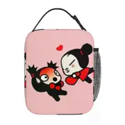 c258 Cute Pucca Lunch Bags Insulated Lunch Tote Waterproof Bento Box Resuable Picnic Bags for Woman Work Children School k258