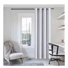 New! ChrisDowa Grommet Curtain (1 Panel Set, Greyish White, 52W x 72L)