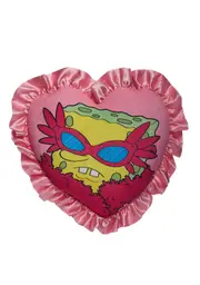 [Dolls Kill x SpongeBob] Blackened Sponge Throw Pillow