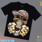 Black T-Shirt Rock Chang Original Dead Rapper, Dope Glow in the Dark Unisex