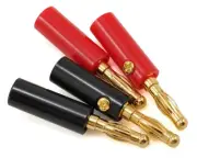 ProTek RC 4.0mm Gold Plated Banana Plugs (2 Red/2 Black) [PTK-5003]