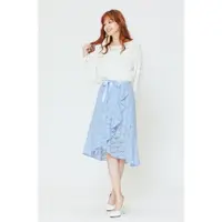 在飛比找蝦皮購物優惠-H:CONNECT 韓國品牌 女裝 -蕾絲綁帶不規則中長裙-