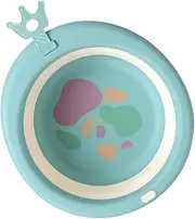 FRCOLOR Portable Washbasin Lightweight Cartoon Face Bathtub Practical Newborn Wash Basin for Easy Cleaning Sturdy Design for Face Foot and Bath Use