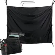 Car Privacy Drapes, Sun Protection Side Window Covers, Reusable Rear Seat Divider, Heat Insulation Shield, Passenger Privacy Protector, Ideal for Hot Weather, Caravan, Minivan