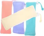 Ipetboom 4pcs Handmade Soap for Cleanser Portable Soap Pouches Drawstring Bathing Supplies