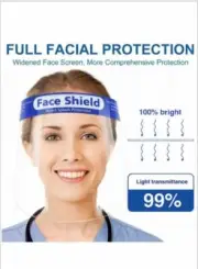 Full Clear Face Shield Mask Protective Film Dental/Medical Visor Shield Anti Fog