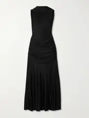 [LOEWE] LOEWE - Embellished Open-back Draped Jersey Gown - Black - FR 44 FR 44 Black