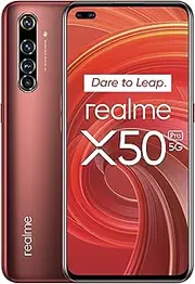 [realme] X50 Pro Dual SIM 128GB ROM + 8GB RAM Factory Unlocked 5G Smartphone (Rust Red) - International Version