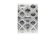 Gemstone Black And White Geometric Rug