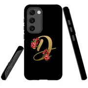 For Samsung Galaxy S23+ Plus Case Shielding Cover, Embellished Letter D