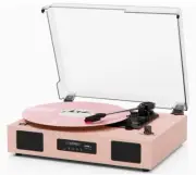 Vinyl Record Player Vintage Wireless Bluetooth Record Playerwith Enhanced...