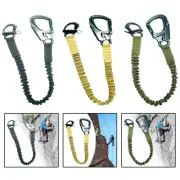 Fall Protection Lanyard Helo Lanyard Retractable 25.6 inch Elastic Bungee for