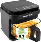 5.8 Quart Air Fryer 8-1 Preset Cook Modes Transparent Fry Bowl for Best Cooking