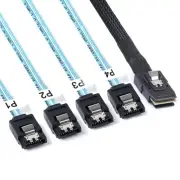 2Pack Mini SAS to SATA Cable: 0.5M SFF-8087 to SATA Forward Breakout Cable SF...