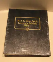 SPECIAL Whitman Classic Album #9158 Red & Blue Book Souvenir Medals 1986-Present