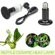 75-250W Black Ceramic Infrared Light Heat Emitter Lamp Reptile Brooder Incubator