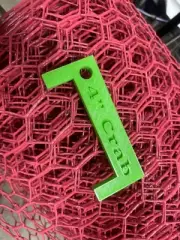 4 Inch Rock Green Crab Gauge Measure Caliper Culler Floating Tool GREEN COLOR