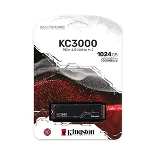金士頓 Kingston KC3000 1TB PCIe 4.0 NVMe M.2 SSD