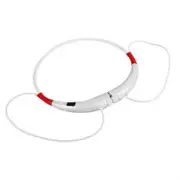 Bluetooth Wireless Handfree Earphone Stereo Headset For Samsung iphone LG HTC - White + Red
