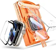 [Tensea] 2Pack for Apple Watch Screen Protector 45mm 41mm 44mm 40mm 49mm Accessories, Protective Soft Film with Installation Kit, for iWatch Series 9 8 7 6 5 4 SE SE 2nd Generation Ultra Ultra 2