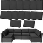 14Pcs Cushion Covers Outdoor Replacement Washable Waterproof UV W/Zipper for 6-S