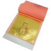 Gold Leaf Transfers Sheets - Edible 24k - Book of 25 Sheets