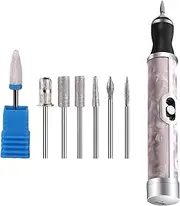 MarCoolTrip MZ Electric Nail Drill for Thick Toenails - Cordless, 4 Speeds, Professional Acrylic Nail Tools, Metal, Model JX00012