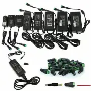 LED Strip light US Plug Power Supply Adapter Transformer DC 12V 1A/2A/3A/5A/8A