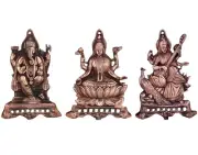 Perfect Idol Combo of Laxmi Ganesh Saraswati for Wall D�cor Room D�cor Best