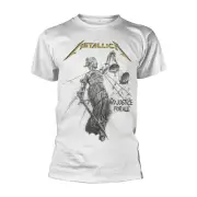 Metallica Unisex Adult And Justice For All T-Shirt (White) - PH3084