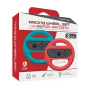 Hyperkin Racing Wheel Set For Joy-Con Blue/ Red 2-pack For Nintendo Brand New 4E