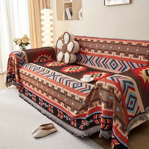 Indoor Outdoor Aztec Throw Rug Camping Picnic Travel Blanket Large 180 x 130cm
