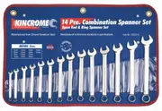 Kincrome 1352214 - Combination Spanner Set 14 Piece Metric