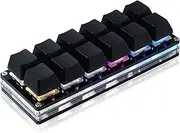 12 Key Mechanical Gaming Keyboard One Handed Keypad USB-C Wired OSU Keypad Programmable and Hot Swappable Keyboard.