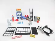 Scale 1:18 Car service garage equipment tools LED lamps Diorama modelling parts