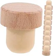 Hoement 20pcs Wooden Wine Stopper Bottle Stoppers for Glass Bottles Glass Bottle Cork Bulk Wine Cork Corks for Wine Bottle Corks Wine Bottle Stopper Bottles Stoppers Bottle Plug Corks Bulk