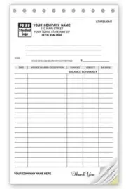 100 Classic Lined Statements with Ledger / 5 2/3 x 8 1/2 / Nebs Deluxe # 93