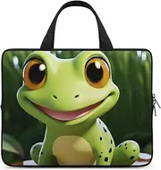 Laptop Case Sleeve Shockproof Computer Carrying Bag Cute Frog Notebook Case Cover Laptop Bag Water Resistant Computer Cases Tablet Briefcase for Travel Business 12 Inch, Cute Frog, 12inch