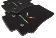 Chevrolet Corvette C7 Stingray Floor Mats Black Logos & Stingray - Instock