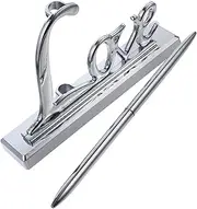 Parliky 3pcs Wedding Pen Holder Set Plated Metal Signing Pen Set for Guest Signatures Love Words Holder Special Event Accessory