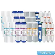 3-Year 6-Stage 100GPD RO pH Alkaline Reverse Osmosis System Water Filter 30 Pack