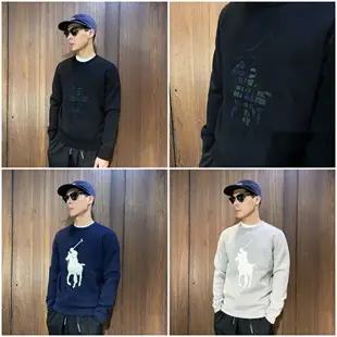 美國百分百【全新真品】Ralph Lauren 大學T 棉質 RL 上衣 大馬 POLO 長袖T恤 多色 CG47