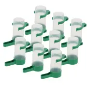 10 Pcs Automatic Drinking Fountain Bird Water Feeder Dispenser for Cage