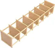 Levemolo Bamboo Shoe Rack Space-Saving Entryway Organizer 8-Layer Dormitory Shoes Shelf Compact Storage Cabinet