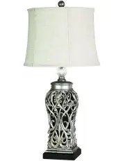 [Oriel Lighting] Dorne Classic table lamp Antique Silver