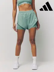adidas Green Training 2-In-1 Shorts (AH8033) | $81