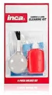 Inca 3 Piece Cleaning Set Clean Inca 3 Piece Camera & Lens Cleaning Kit, Red (501130)